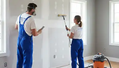 Professional drywall repair and wall restoration in Hartford, CT home by local painting experts