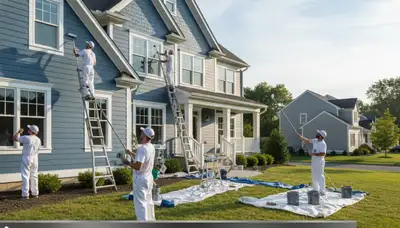 Professional house painters in Hartford CT providing expert residential exterior painting services