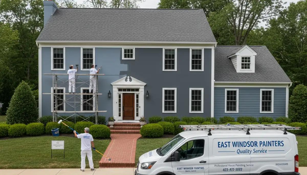 Professional house painters in Hartford CT showcasing exterior home painting services