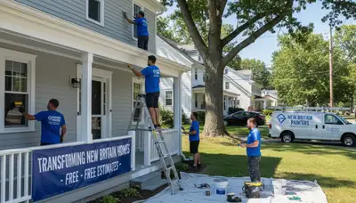 Hartford, CT house painting services by professional painters for residential exterior and interior projects