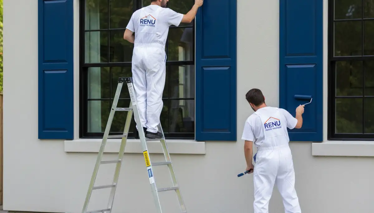 Professional shutter painting in Hartford, CT restoring wood shutters for lasting curb appeal