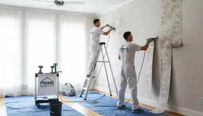 Professional wallpaper removal service in Hartford CT restoring walls before painting prep