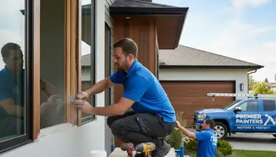 Professional wood rot repair on Hartford CT home exterior by expert house painters